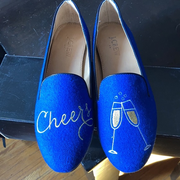 J. CREW ADDIE CHAMPAGNE CHEERS LOAFERS FLATS 7.5 - Picture 2 of 5